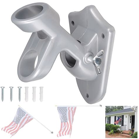 flag mount column bracket bscenclosure|flag brackets for walls.